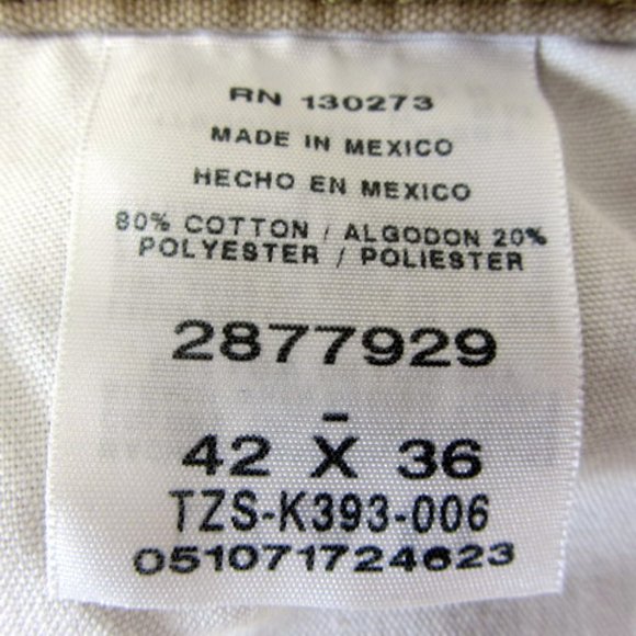 LEE Carpenter Straight Leg Pants. 2 Pair one NWT and one NWOT. Size 42 x 36. - Picture 12 of 12